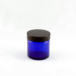 60ml Blue Glass Jars & 51mm...