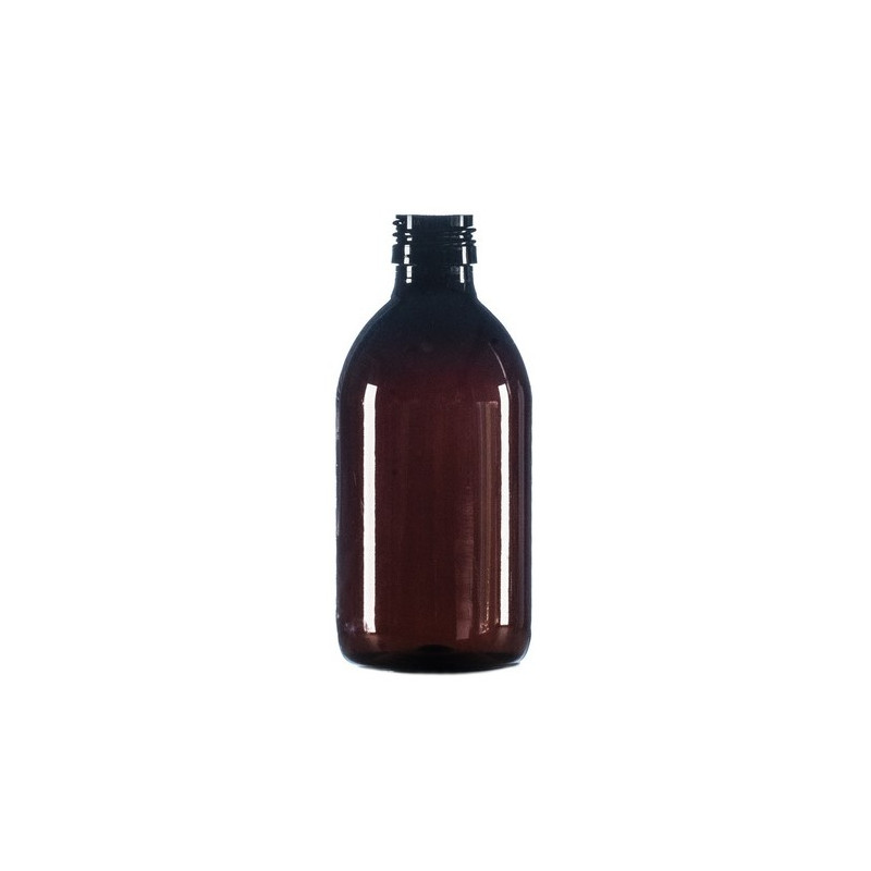 300ml Amber Plastic Bottle