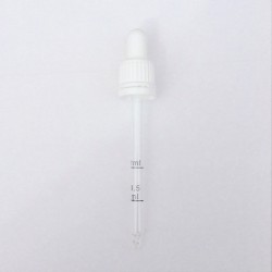 105mm Graduated White Pipette